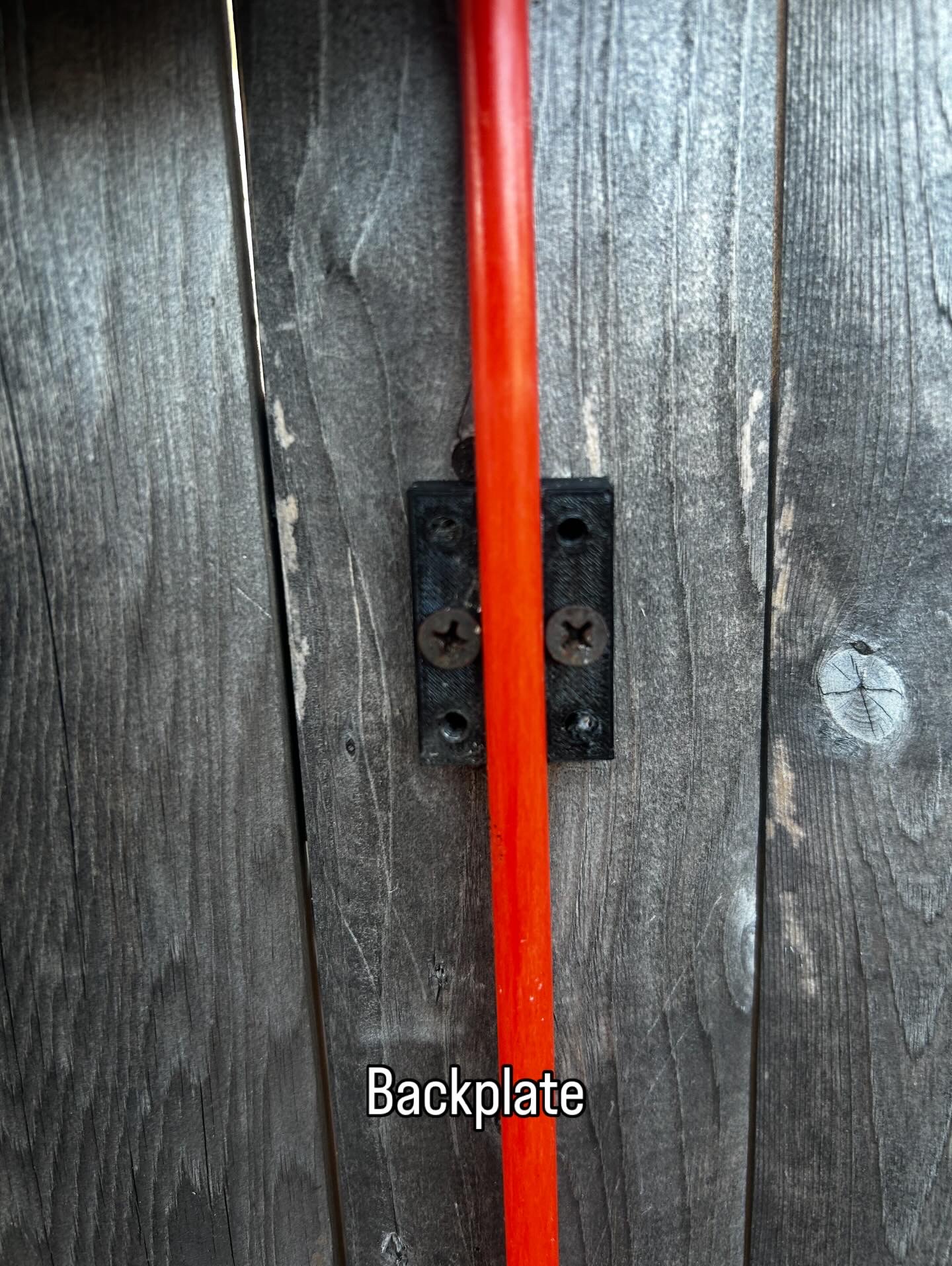 Plow Marker Brackets - back plate